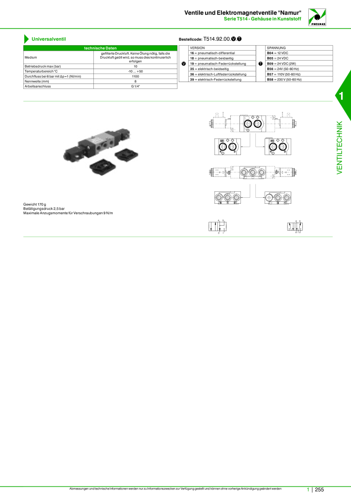 Pneumax - Hauptkatalog Nb. : 21218 - Page 275