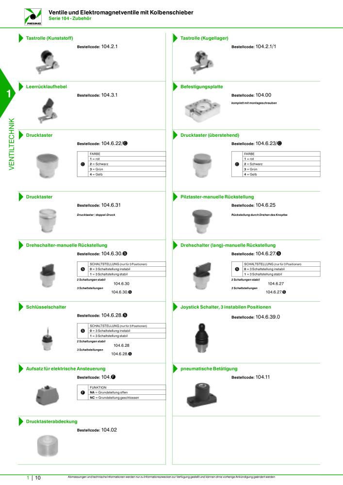 Pneumax - Hauptkatalog Nb. : 21218 - Page 30