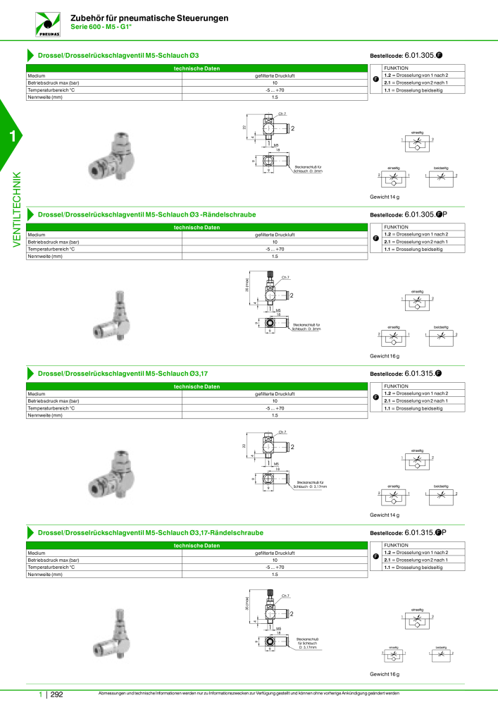 Pneumax - Hauptkatalog NO.: 21218 - Page 312