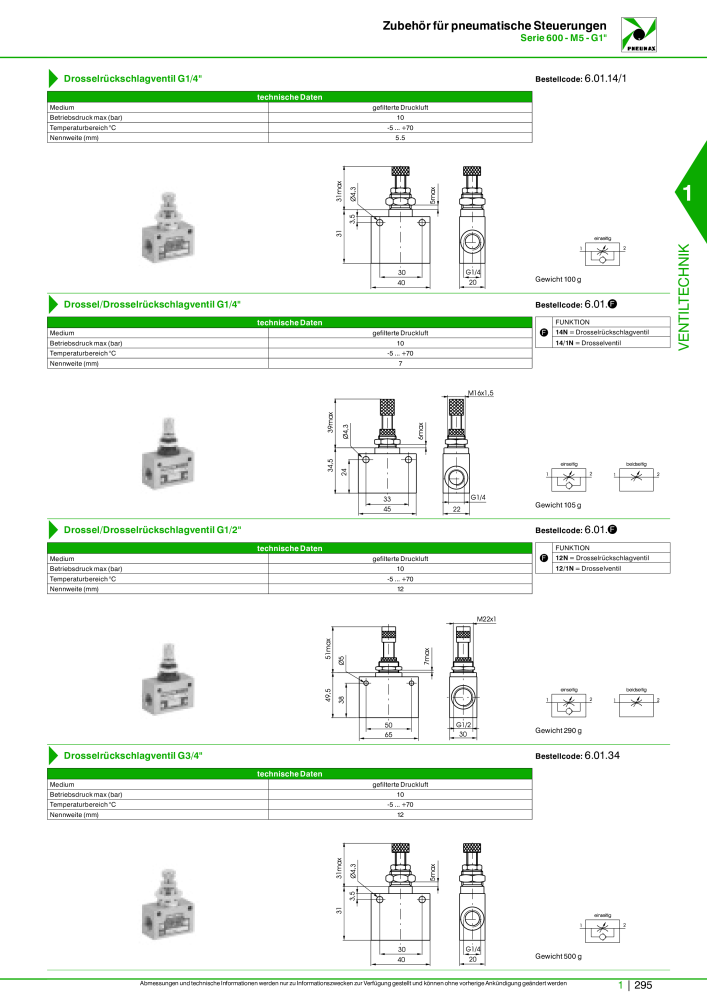 Pneumax - Hauptkatalog NO.: 21218 - Page 315