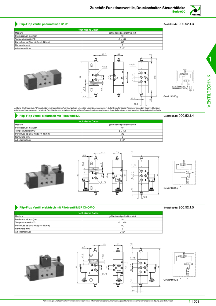 Pneumax - Hauptkatalog Nb. : 21218 - Page 329