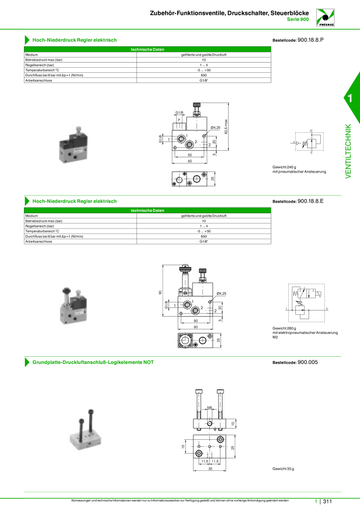 Pneumax - Hauptkatalog Nº: 21218 - Página 331