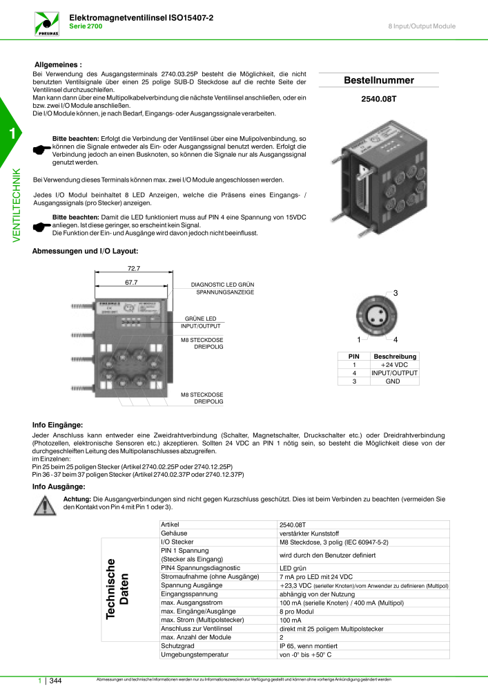 Pneumax - Hauptkatalog Nº: 21218 - Página 364