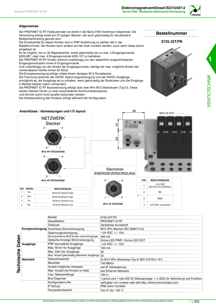 Pneumax - Hauptkatalog Nb. : 21218 - Page 373