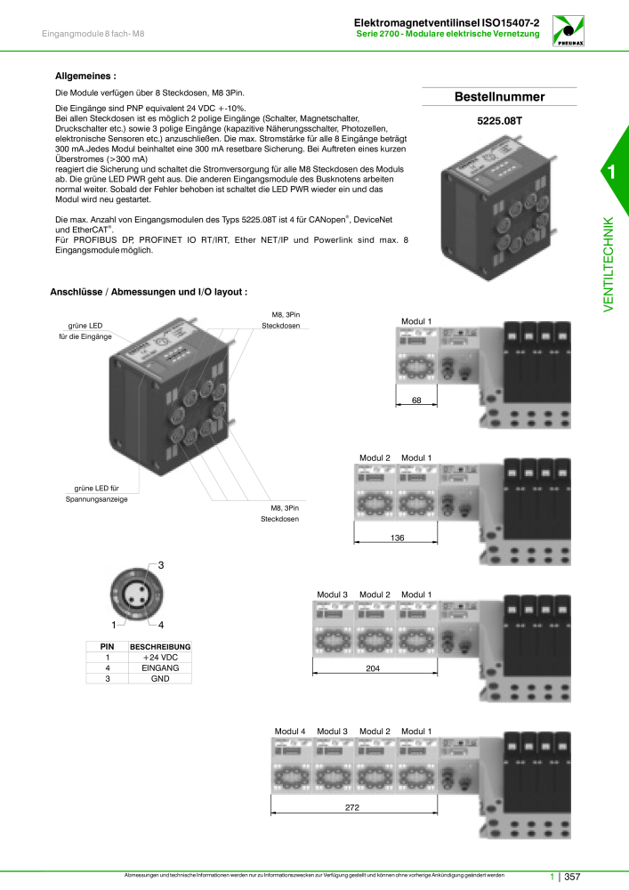 Pneumax - Hauptkatalog Nº: 21218 - Página 377