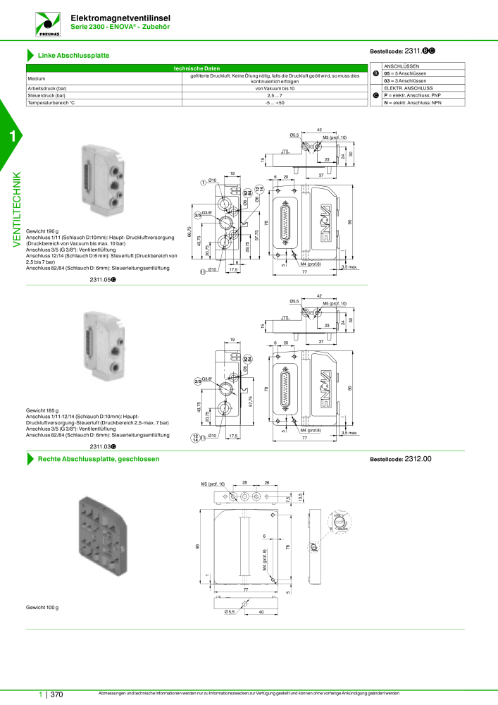 Pneumax - Hauptkatalog Nº: 21218 - Página 390