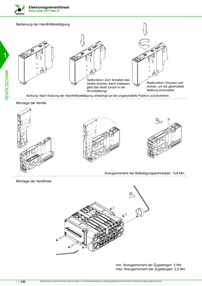 Pneumax - Hauptkatalog Nb. : 21218 - Page 418