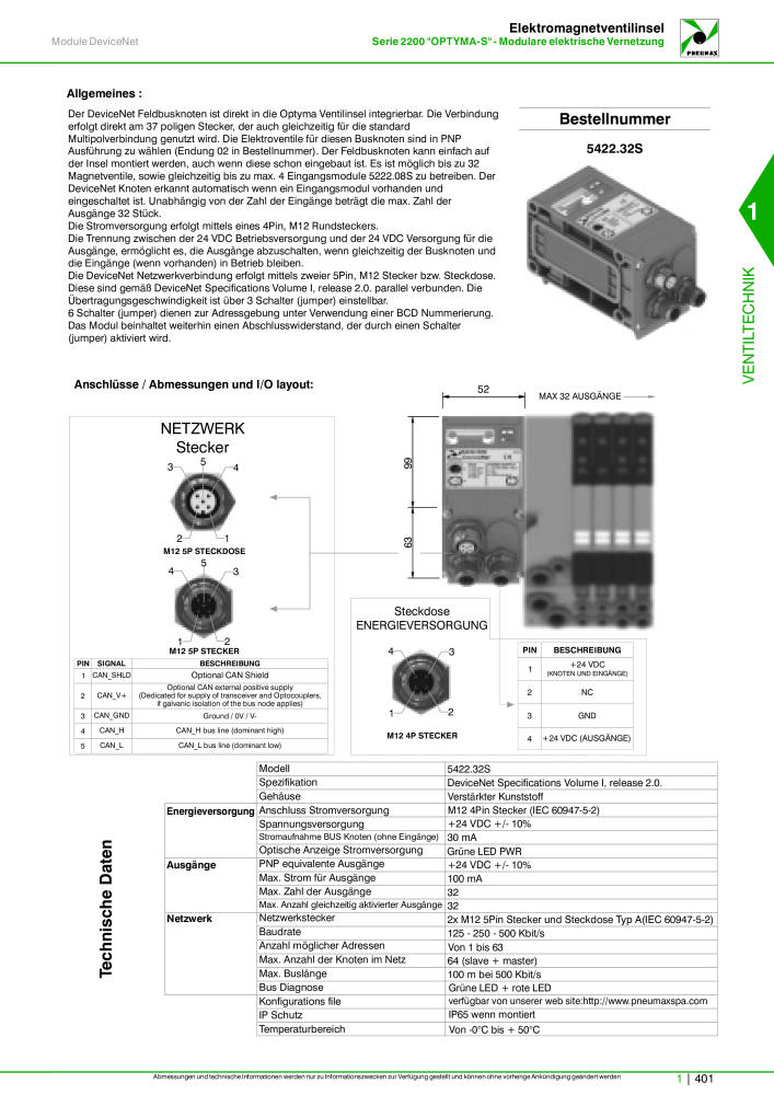 Pneumax - Hauptkatalog NO.: 21218 - Page 421