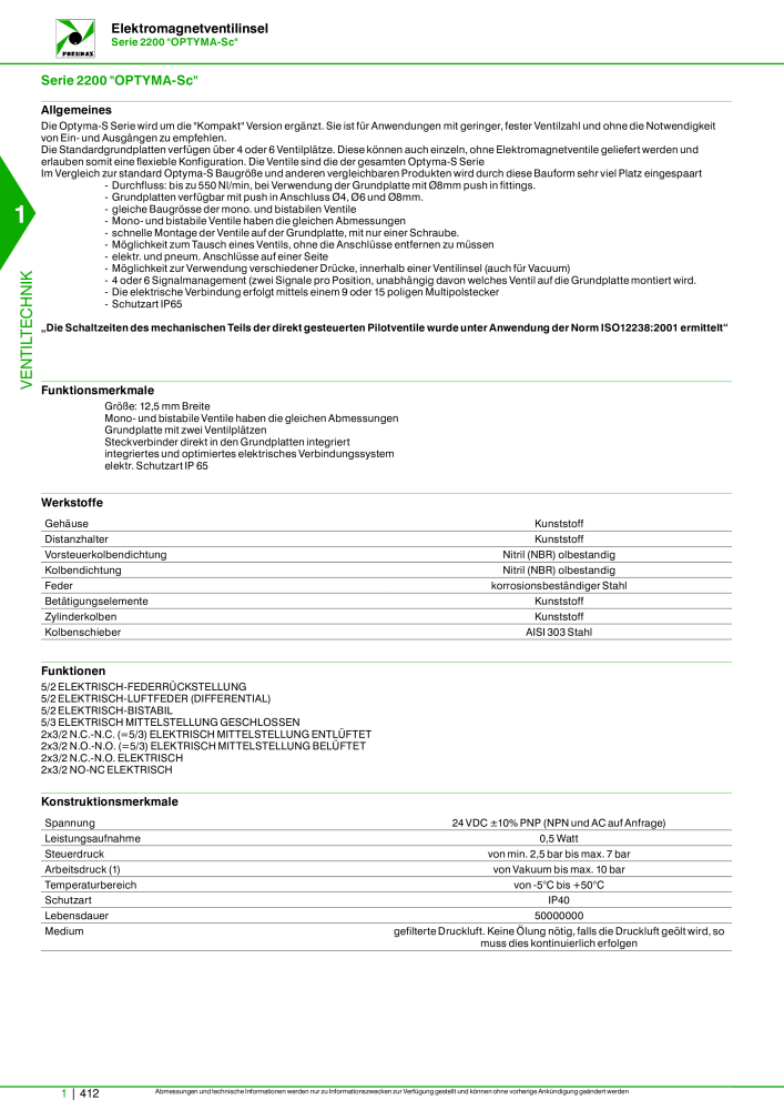 Pneumax - Hauptkatalog Nb. : 21218 - Page 432