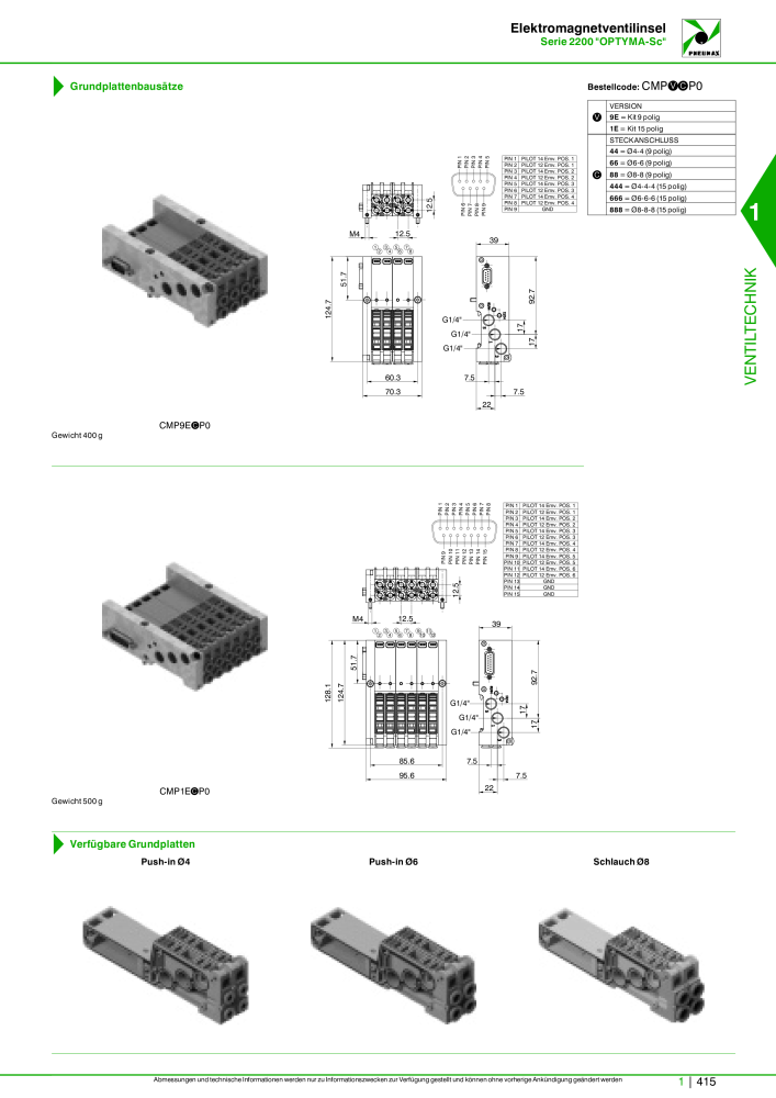 Pneumax - Hauptkatalog Nº: 21218 - Página 435