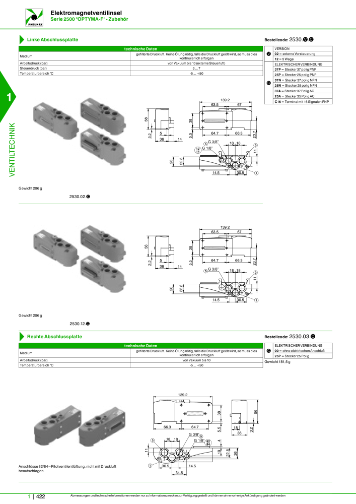 Pneumax - Hauptkatalog NO.: 21218 - Page 442