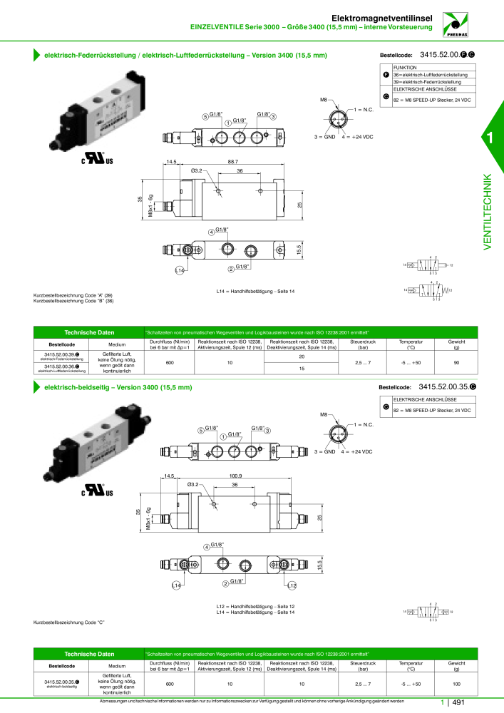 Pneumax - Hauptkatalog Nº: 21218 - Página 511