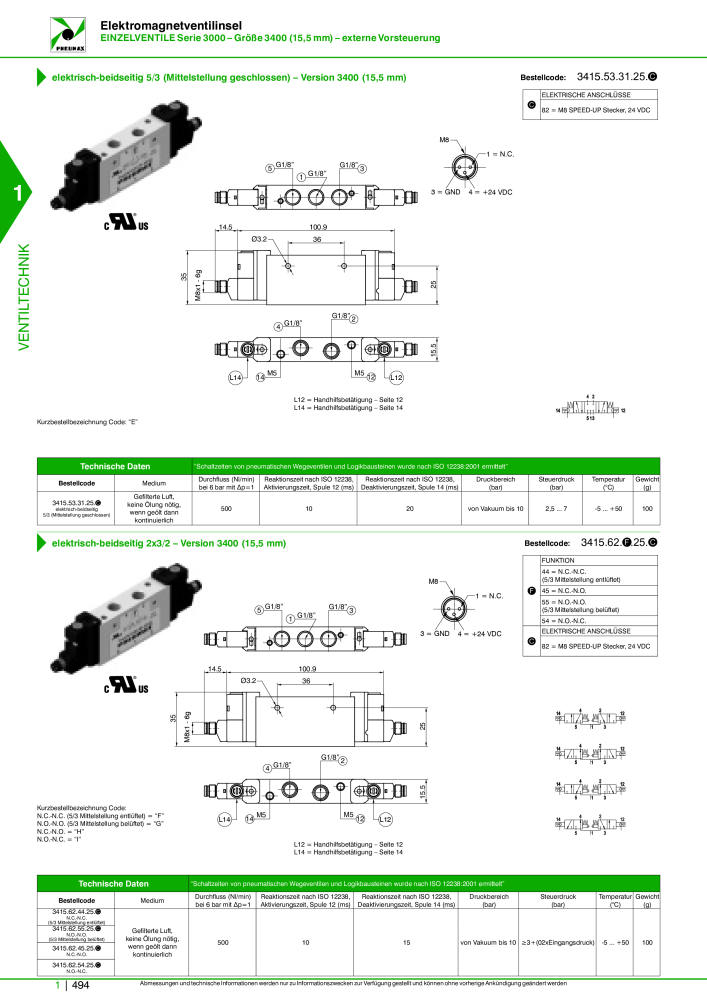 Pneumax - Hauptkatalog Nb. : 21218 - Page 514