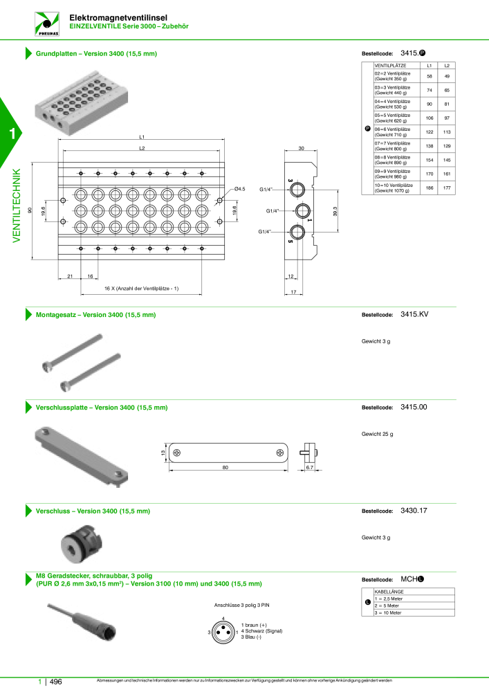 Pneumax - Hauptkatalog Nb. : 21218 - Page 516