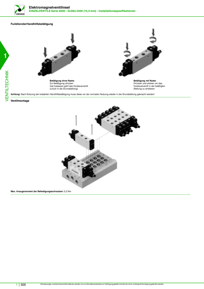 Pneumax - Hauptkatalog Nb. : 21218 - Page 520