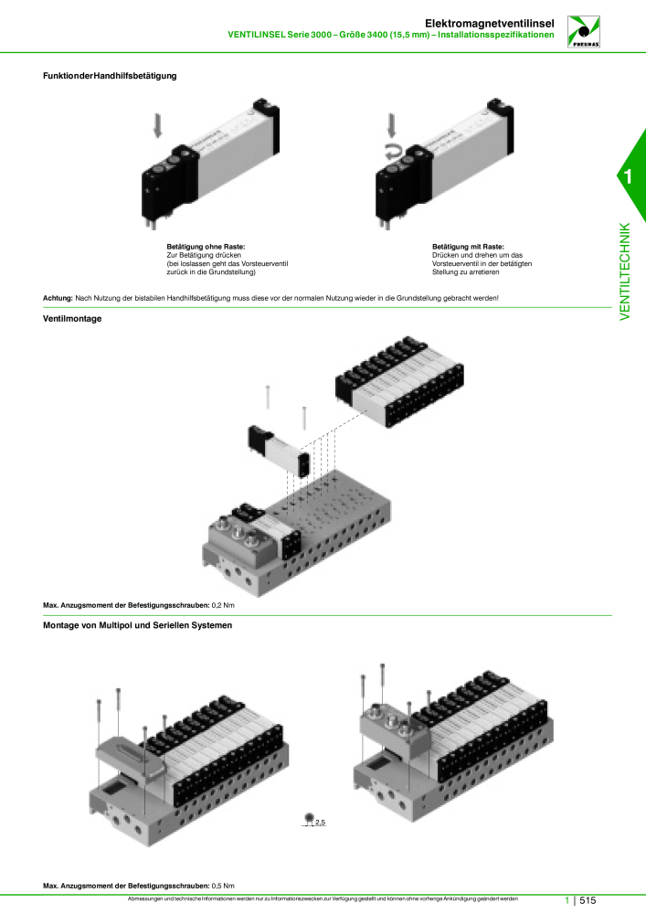 Pneumax - Hauptkatalog Nb. : 21218 - Page 535