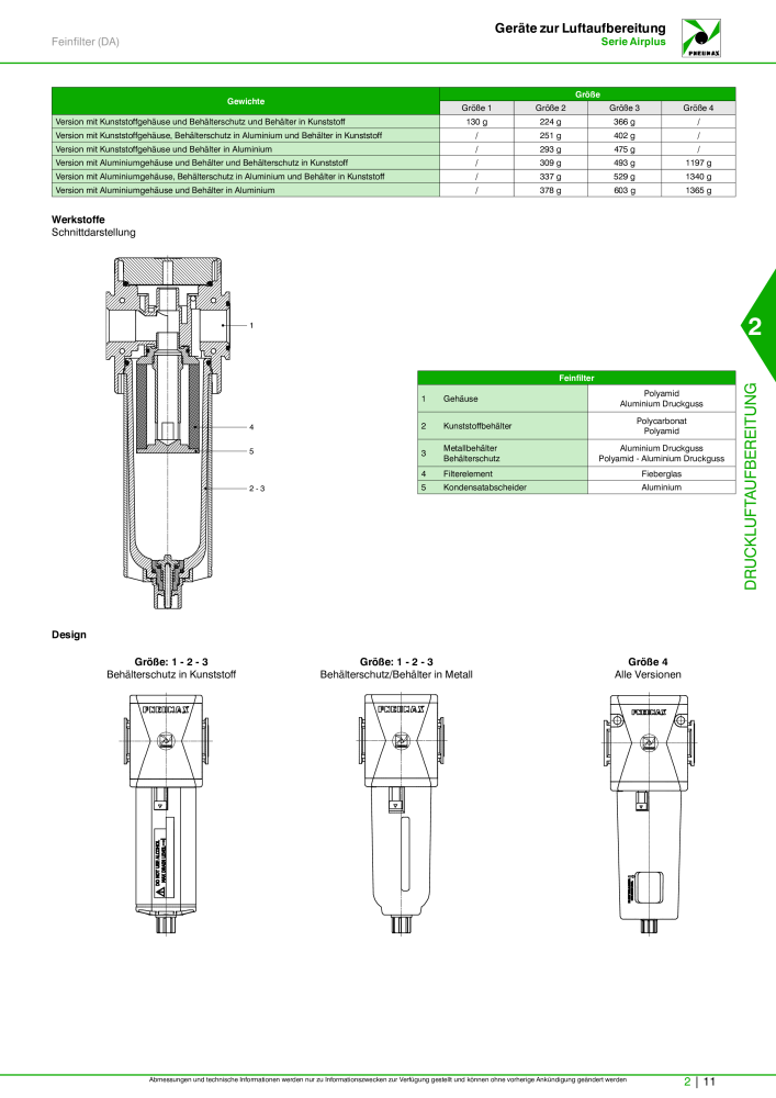 Pneumax - Hauptkatalog Nb. : 21218 - Page 559