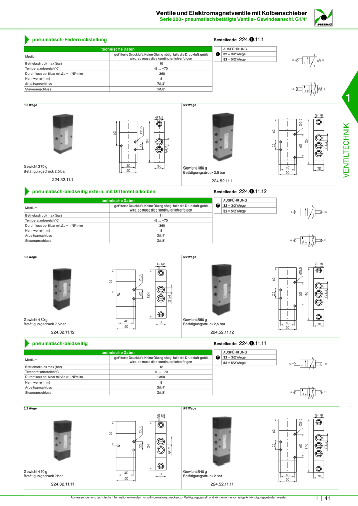 Pneumax - Hauptkatalog NO.: 21218 - Page 61