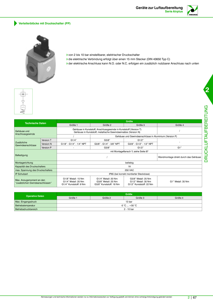 Pneumax - Hauptkatalog Nb. : 21218 - Page 615