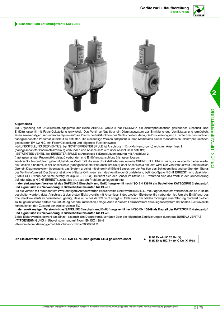 Pneumax - Hauptkatalog Nb. : 21218 - Page 623