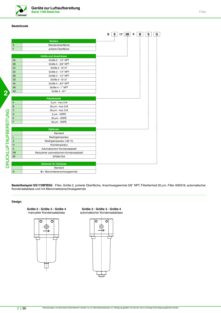 Pneumax - Hauptkatalog Nb. : 21218 - Page 638