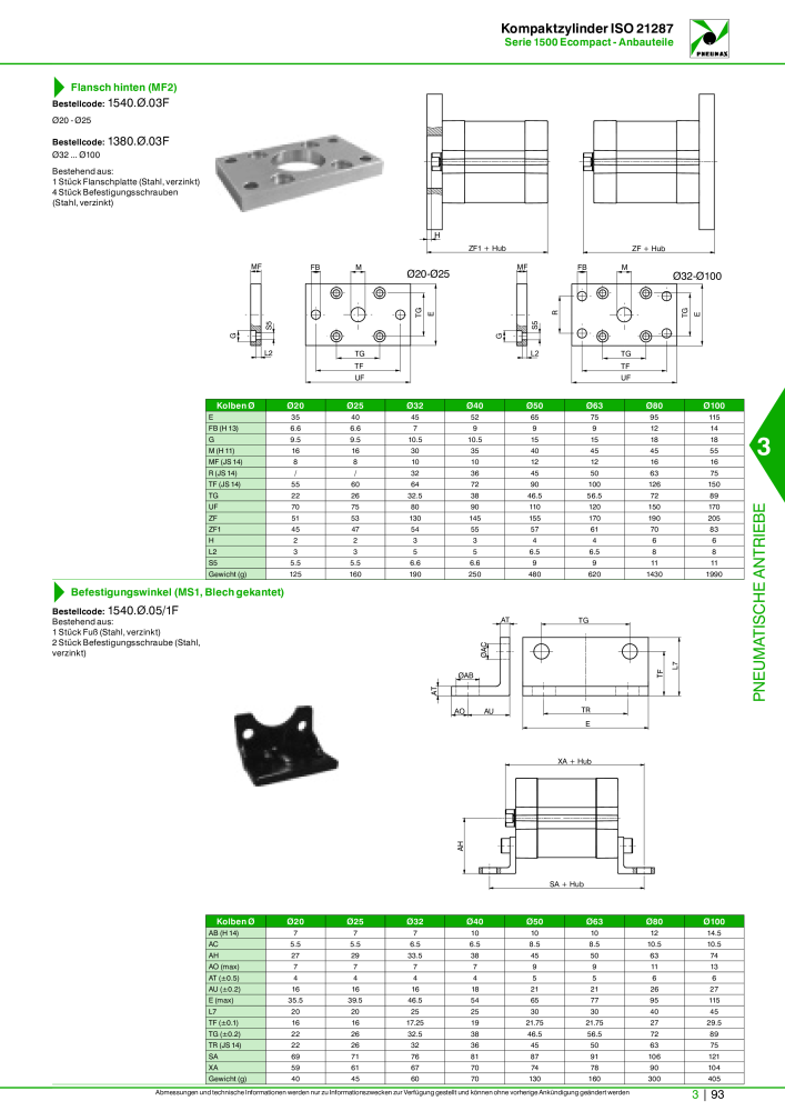 Pneumax - Hauptkatalog Nº: 21218 - Página 795