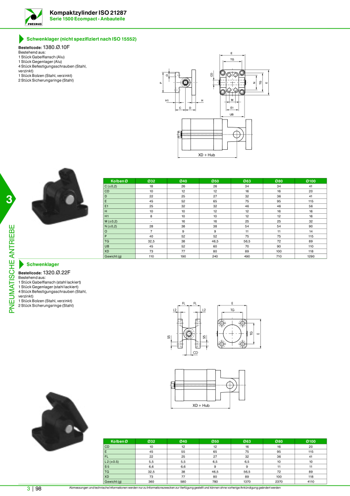 Pneumax - Hauptkatalog NO.: 21218 - Page 800