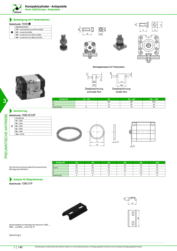 Pneumax - Hauptkatalog Nb. : 21218 - Page 842