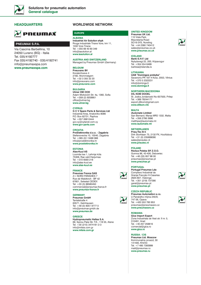 Pneumax - Hauptkatalog NR.: 21219 - Seite 1102