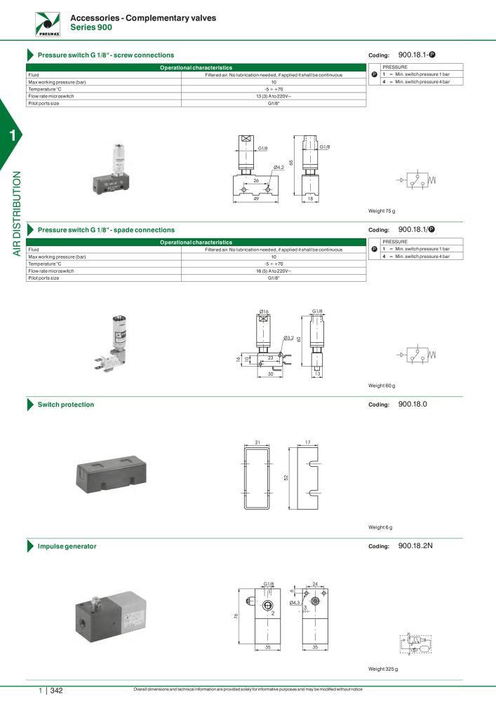 Pneumax - Hauptkatalog Nº: 21219 - Página 362