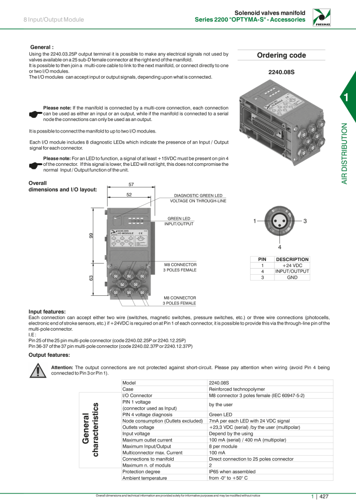 Pneumax - Hauptkatalog Nº: 21219 - Página 447