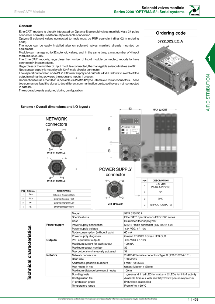 Pneumax - Hauptkatalog Nº: 21219 - Página 459