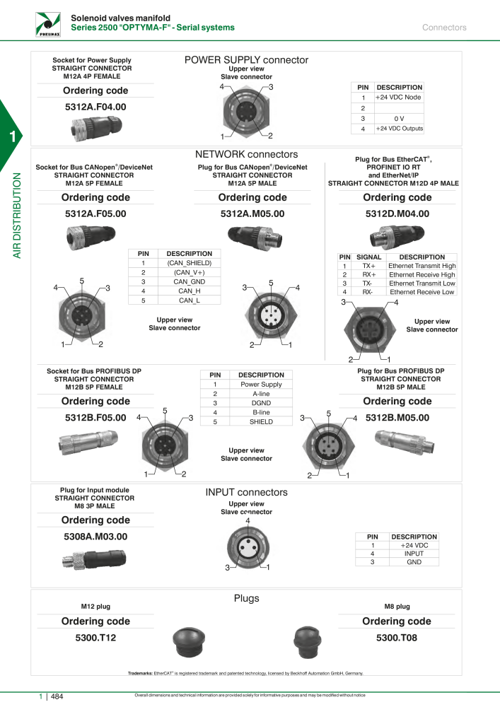 Pneumax - Hauptkatalog Nº: 21219 - Página 504