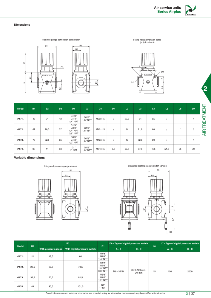 Pneumax - Hauptkatalog Nº: 21219 - Página 611