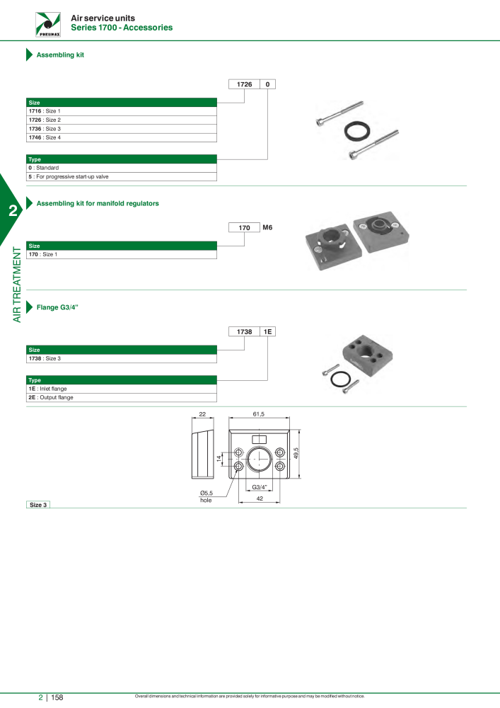 Pneumax - Hauptkatalog Nº: 21219 - Página 732