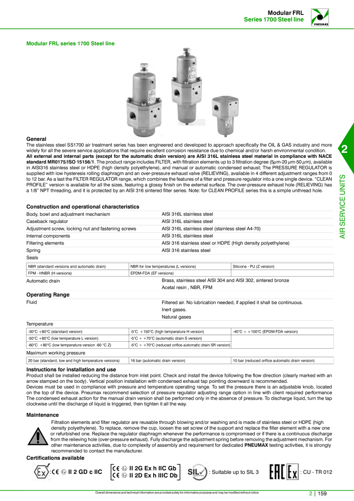 Pneumax - Hauptkatalog NO.: 21219 - Page 733