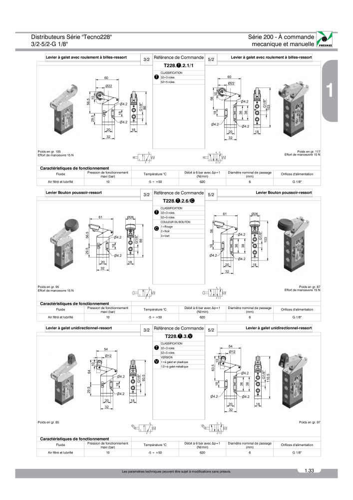 Pneumax - Catalogue Général NO.: 21220 - Page 107