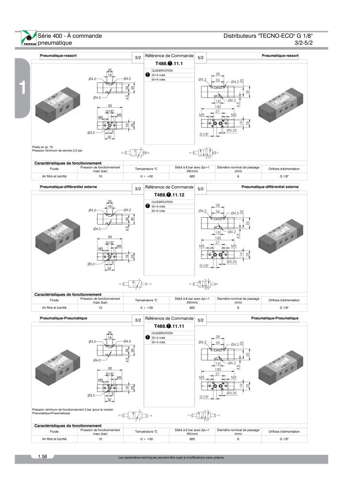 Pneumax - Catalogue Général Nb. : 21220 - Page 132