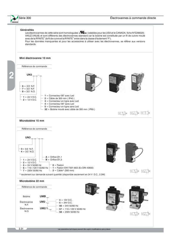 Pneumax - Catalogue Général Nb. : 21220 - Page 224