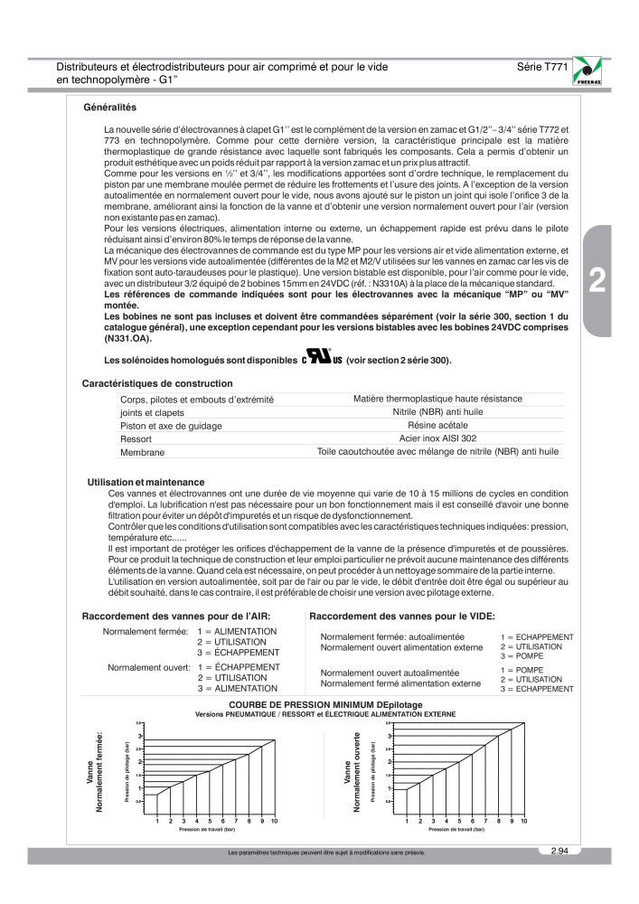 Pneumax - Catalogue Général NR.: 21220 - Seite 287