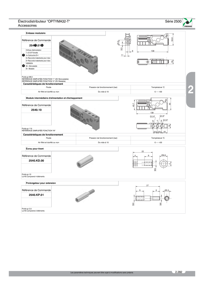 Pneumax - Catalogue Général NO.: 21220 - Page 475