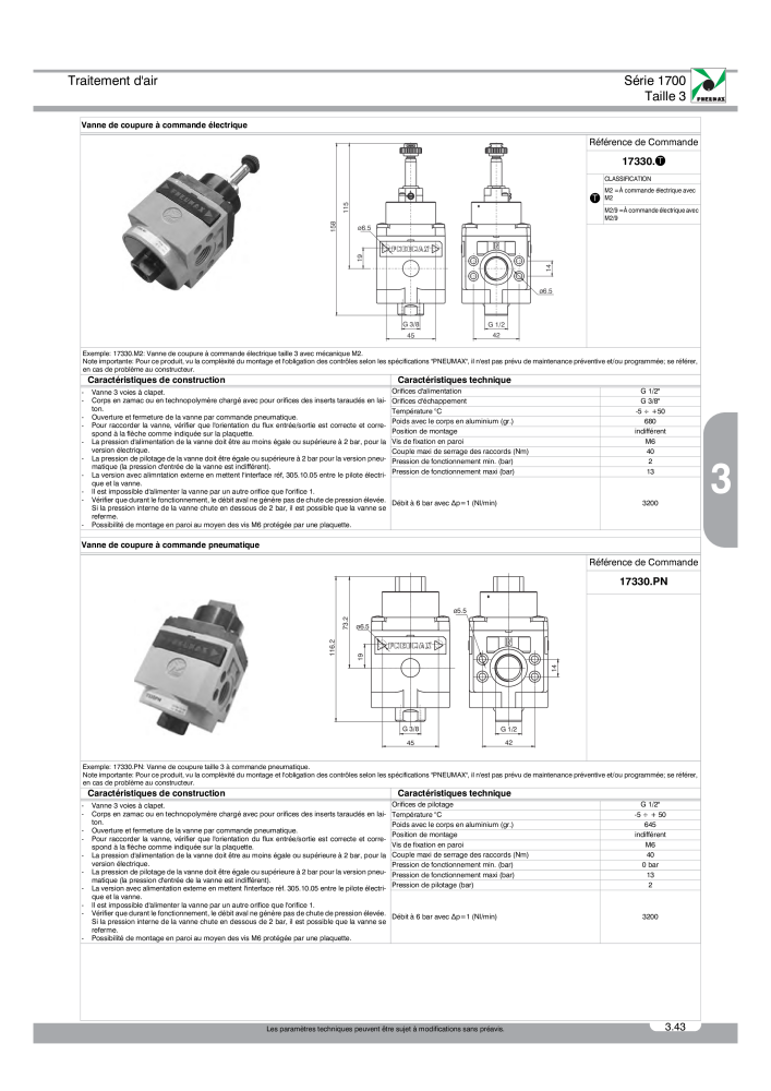 Pneumax - Catalogue Général NO.: 21220 - Page 547