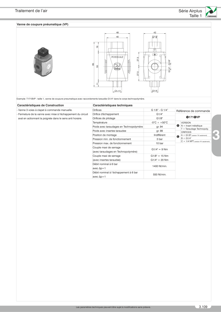 Pneumax - Catalogue Général Nº: 21220 - Página 613