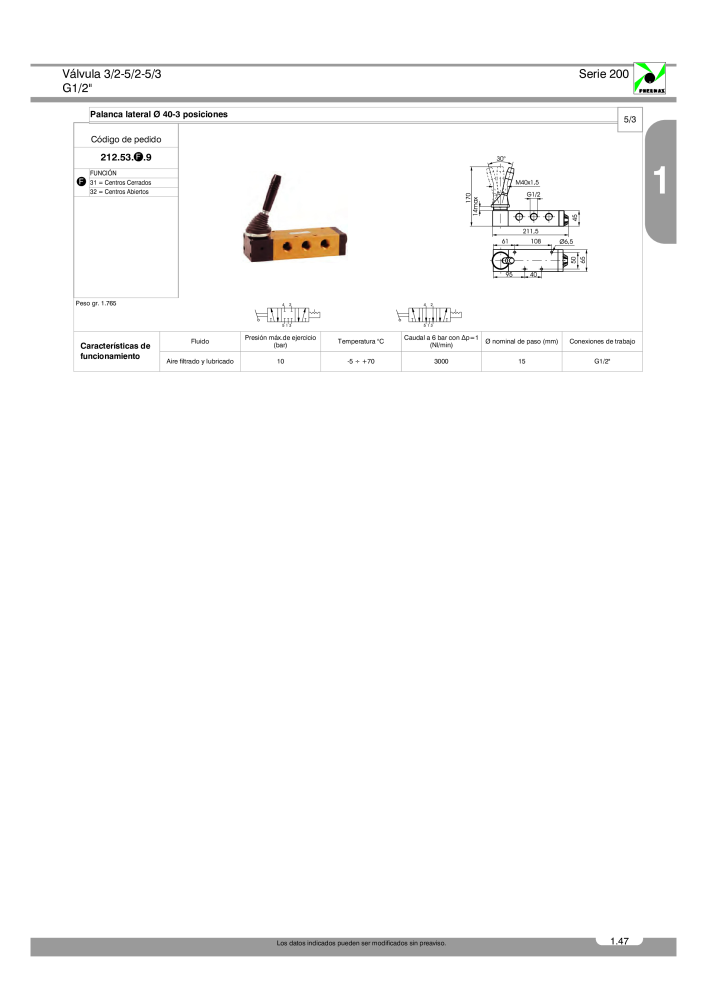 Pneumax - Catálogo Principal Nº: 21221 - Página 125