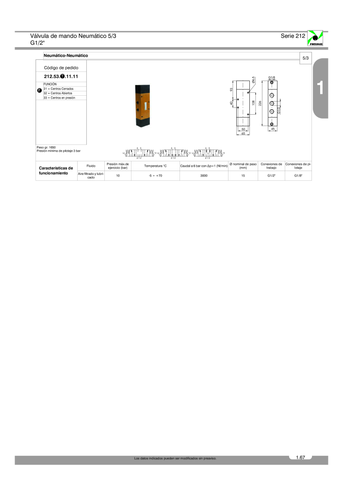 Pneumax - Catálogo Principal Nº: 21221 - Página 145