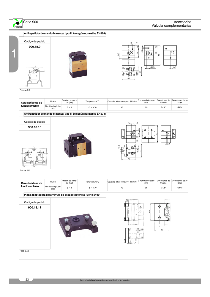 Pneumax - Catálogo Principal Nº: 21221 - Página 170