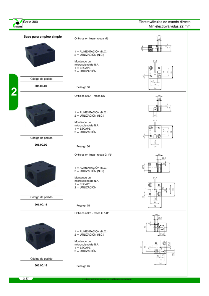 Pneumax - Catálogo Principal Nº: 21221 - Página 216