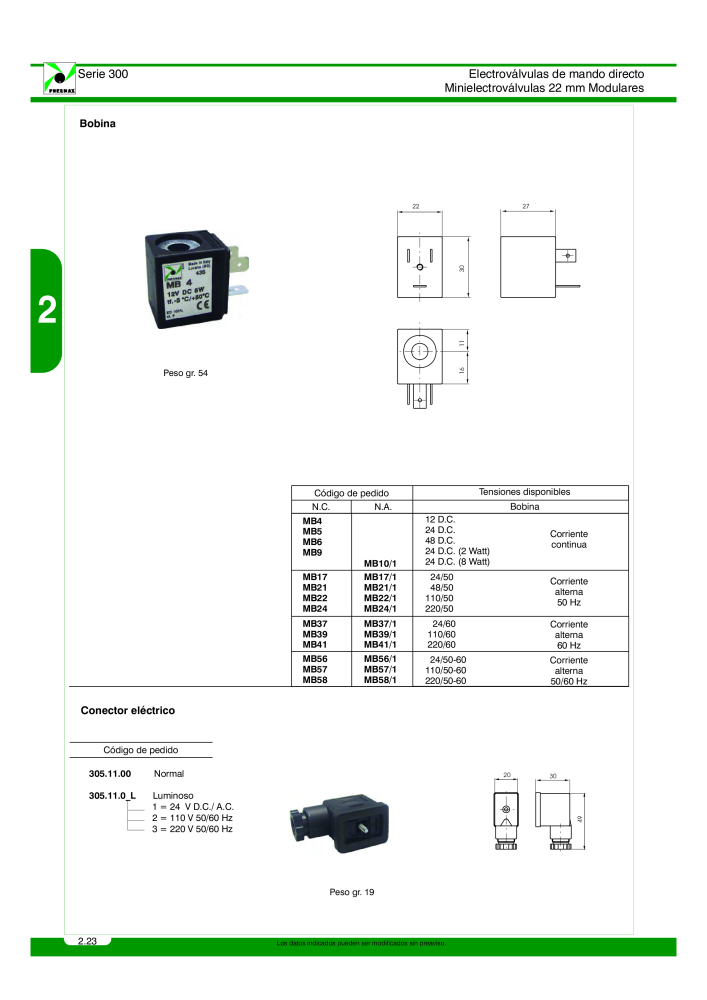 Pneumax - Catálogo Principal Nº: 21221 - Página 222