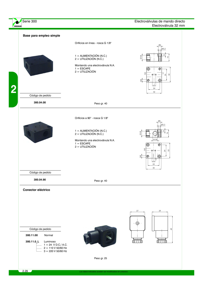 Pneumax - Catálogo Principal Nº: 21221 - Página 228