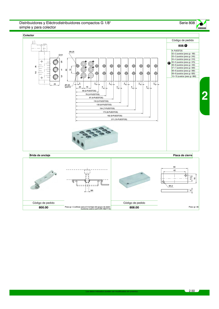 Pneumax - Catálogo Principal NO.: 21221 - Page 249